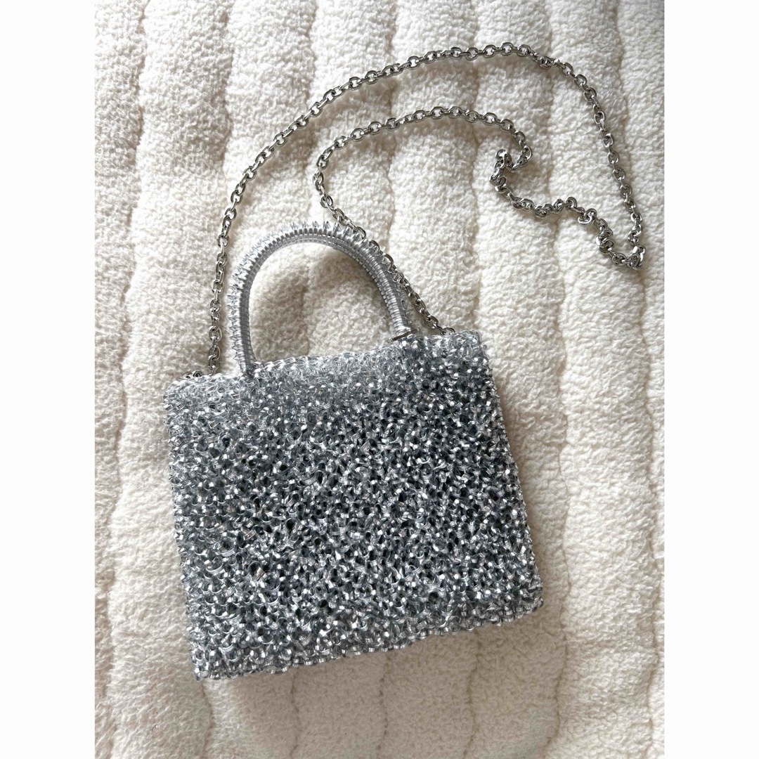 アンテプリマ風 ビーズ ワイヤーバッグ ショルダー 新品未使用