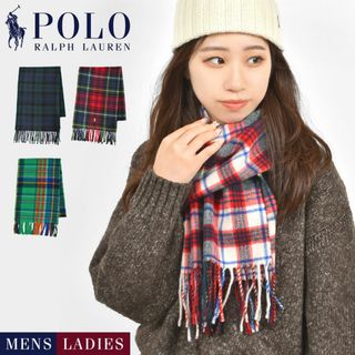 Ralph Lauren - マフラー POLO RALPH LAUREN チェック ポロ ラルフ