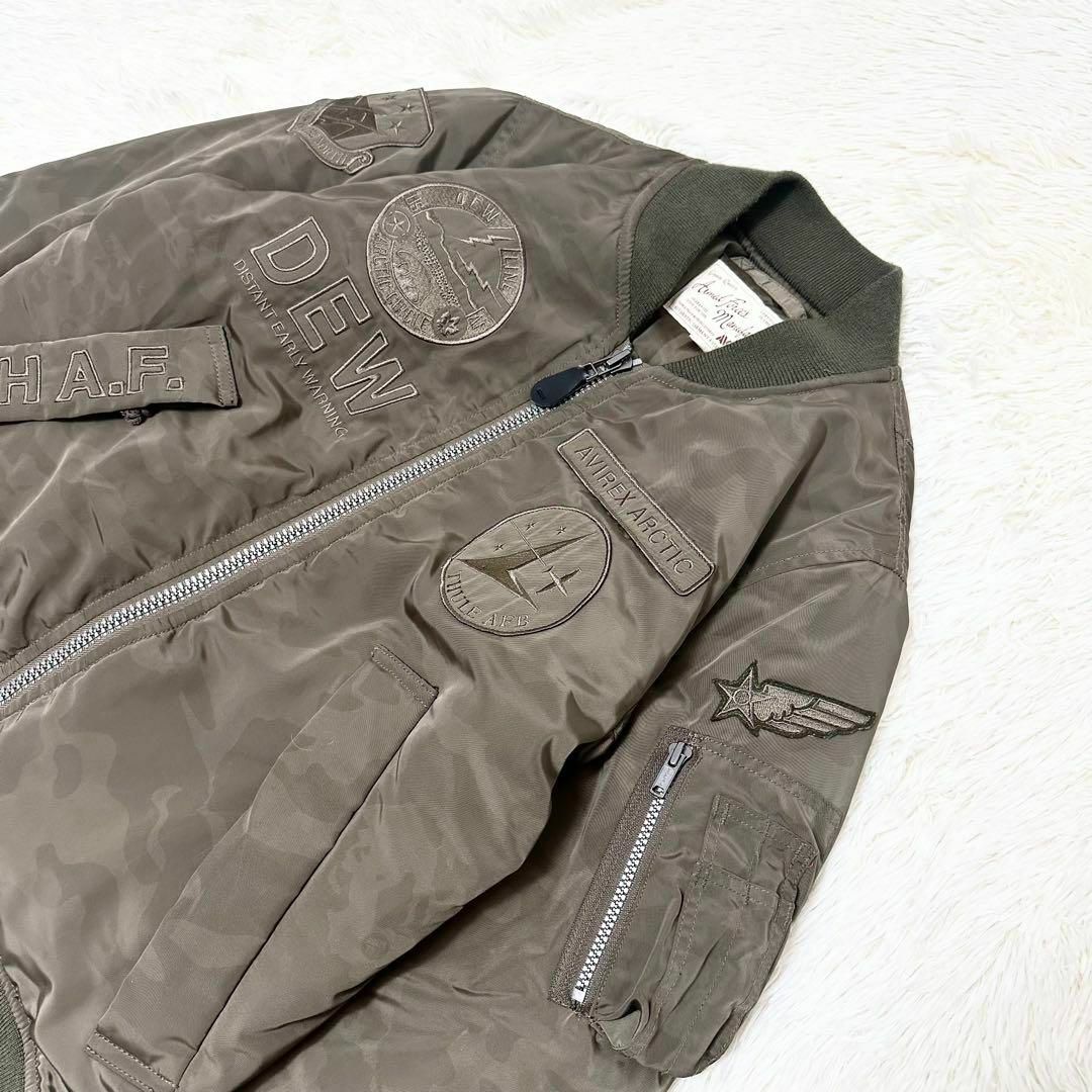 AVIREX - 極美品 AVIREX アヴィレックス MA-1 フライトジャケット ロゴ