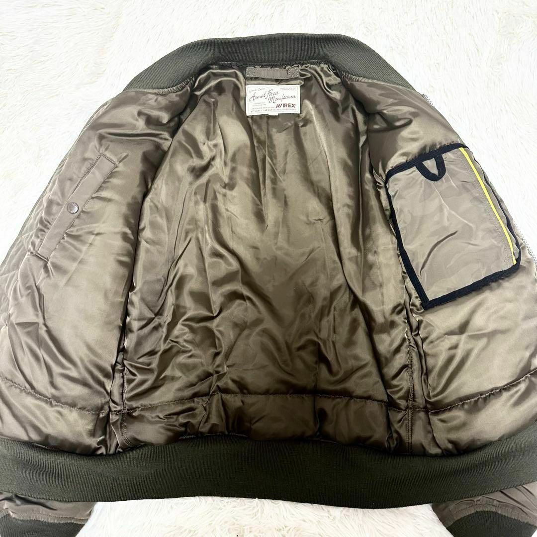 AVIREX - 極美品 AVIREX アヴィレックス MA-1 フライトジャケット ロゴ