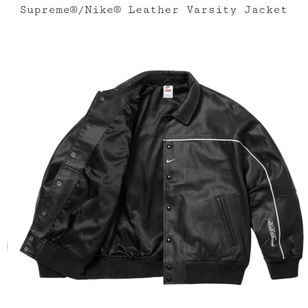 Supreme - Supreme Nike Leather Varsity Jacketの通販 by ことぶき屋