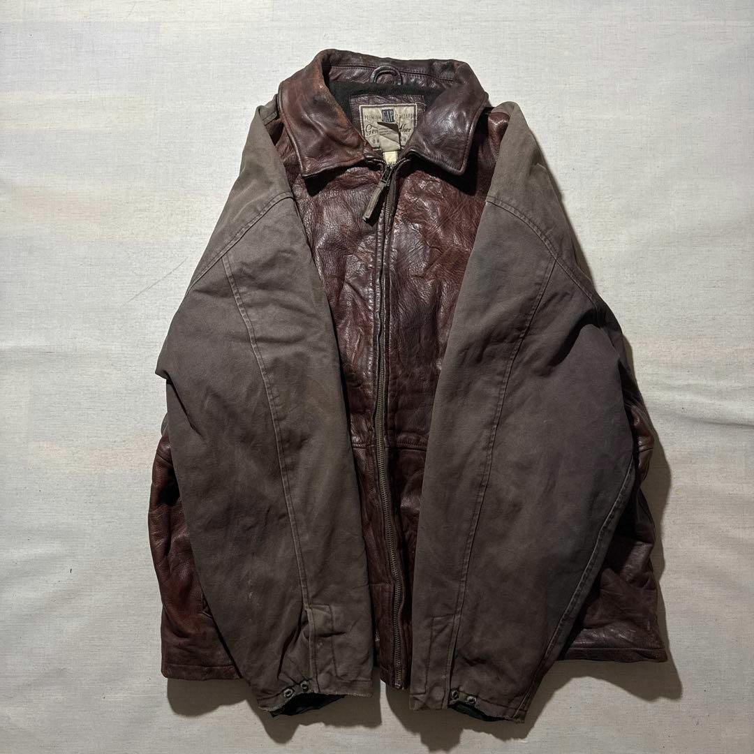 GAP - 00s OLDGAP オールドギャップ 牛革 本革 レザー切り替え