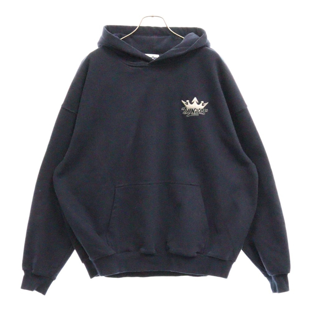 9090 ネイビー フード付きパーカー - 9090キングロゴ セットアップ