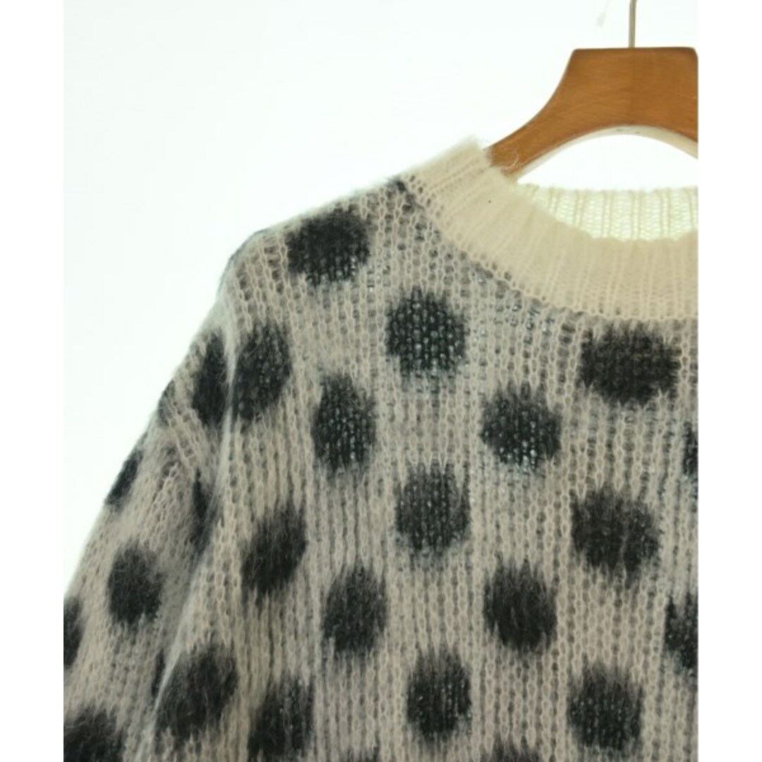 MARNI - MARNI マルニ ニット・セーター 48(L位) 白x黒(ドット) 【古着