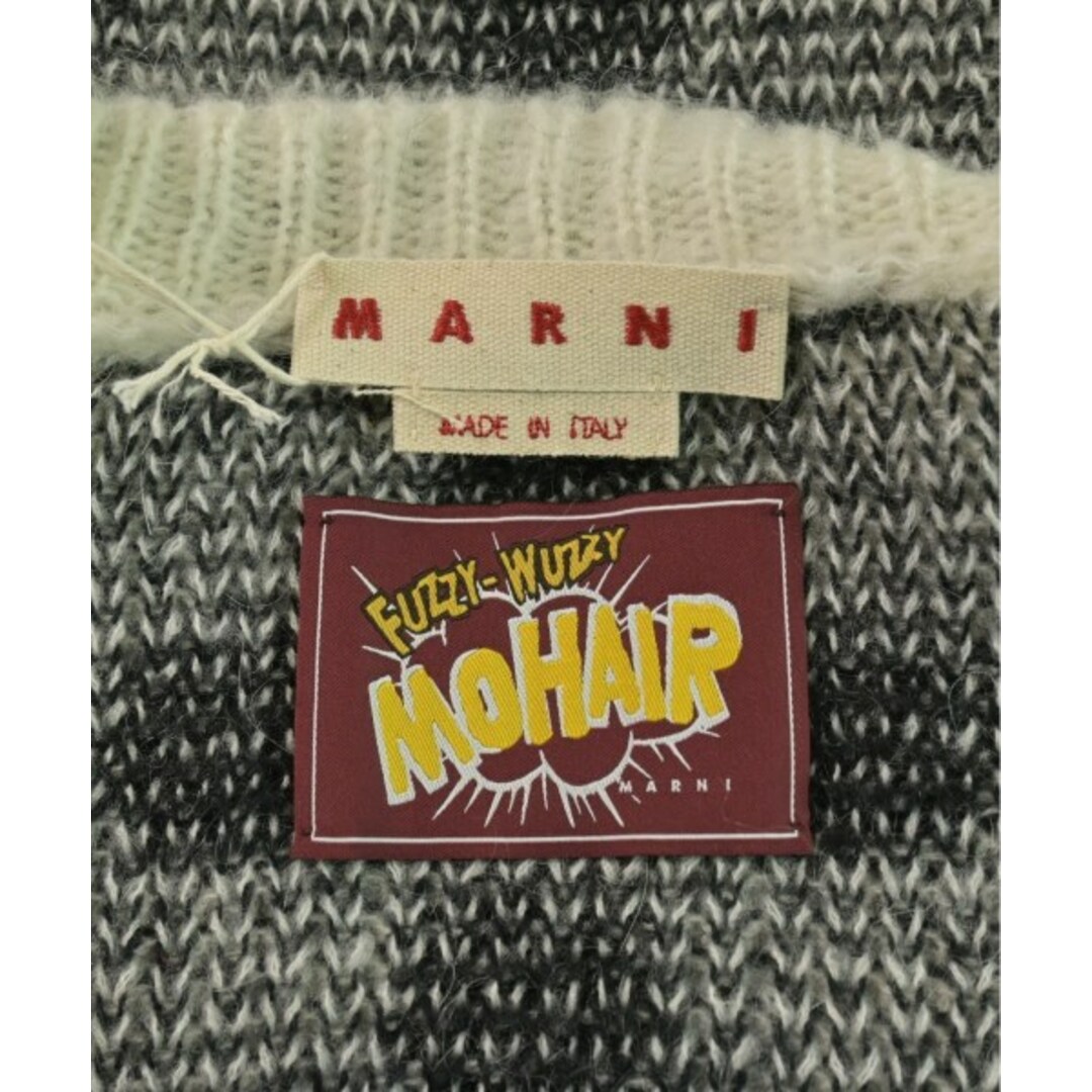 MARNI - MARNI マルニ ニット・セーター 48(L位) 白x黒(ドット) 【古着
