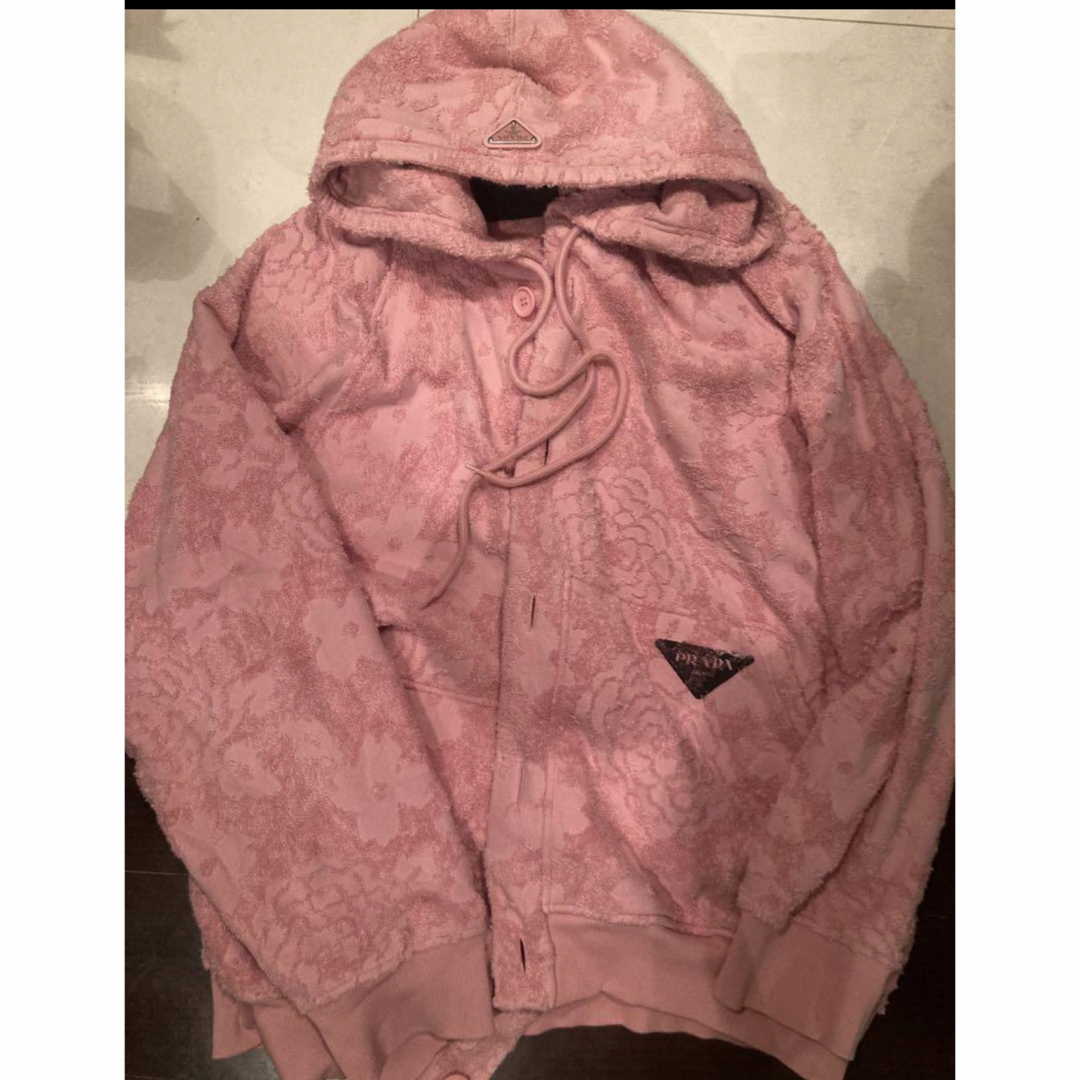 PRADA - prada 花柄パーカー ピンクの通販 by ria's shop｜プラダなら