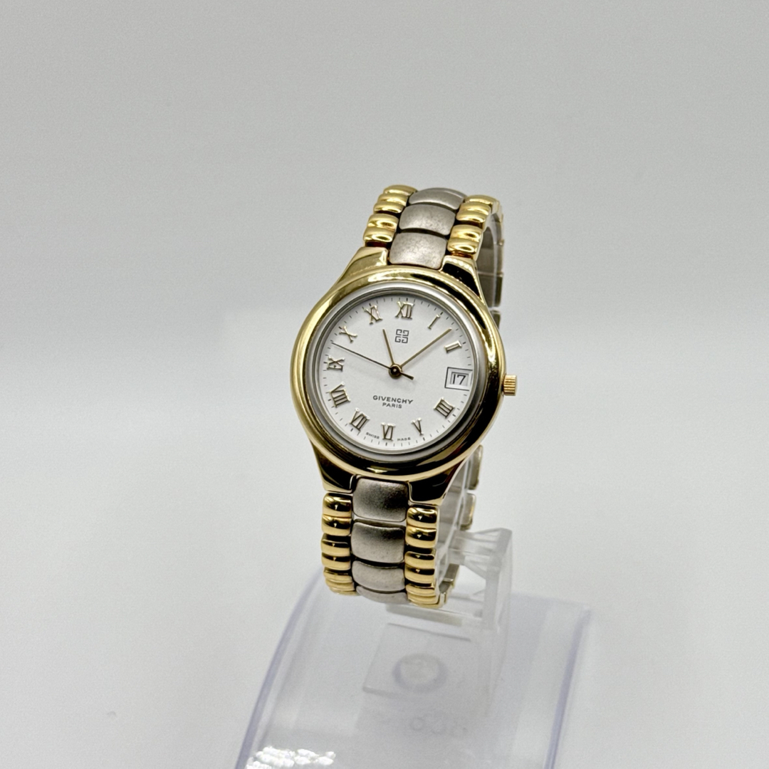 GIVENCHY - GIVENCHY ジバンシイ KASHMIR 白文字盤 デイト メンズ