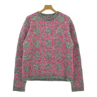 DIOR HOMME - Dior Homme ニット・セーター M グレーxピンクx黒(総柄