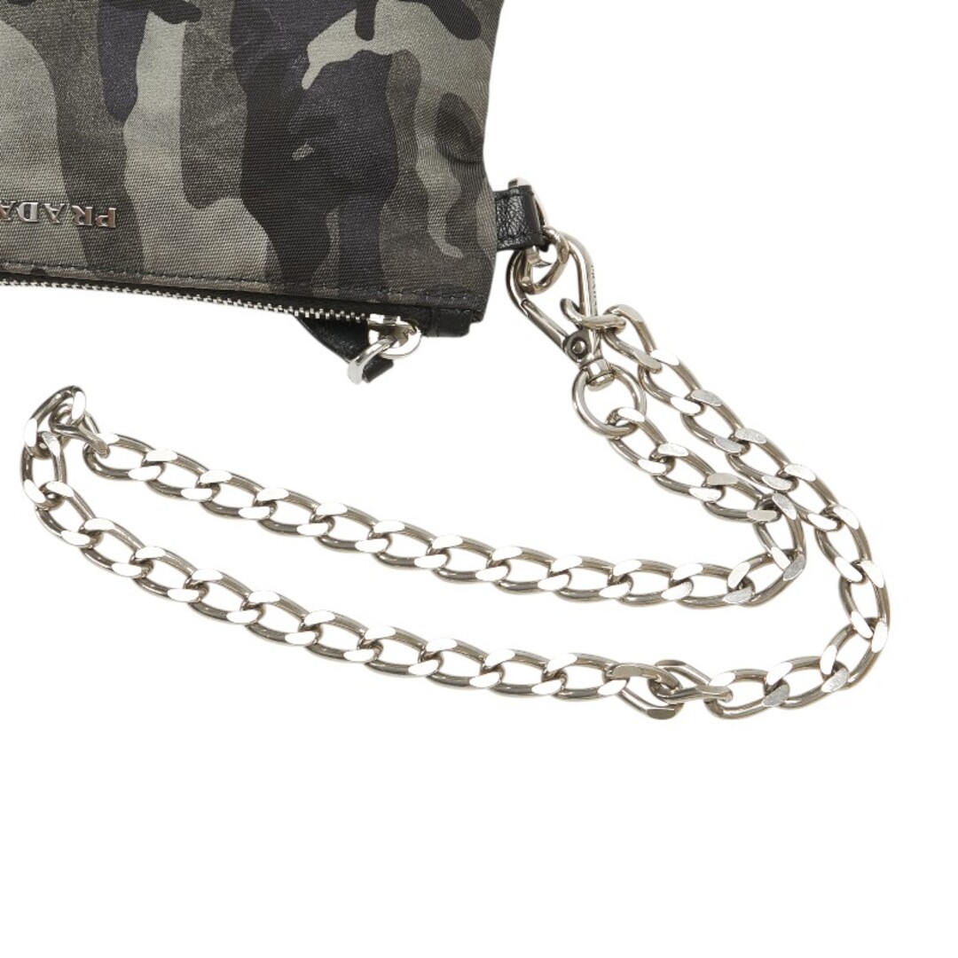 PRADA プラダ ナイロン カモフラ チェーン 財布 小銭入れ コインケース