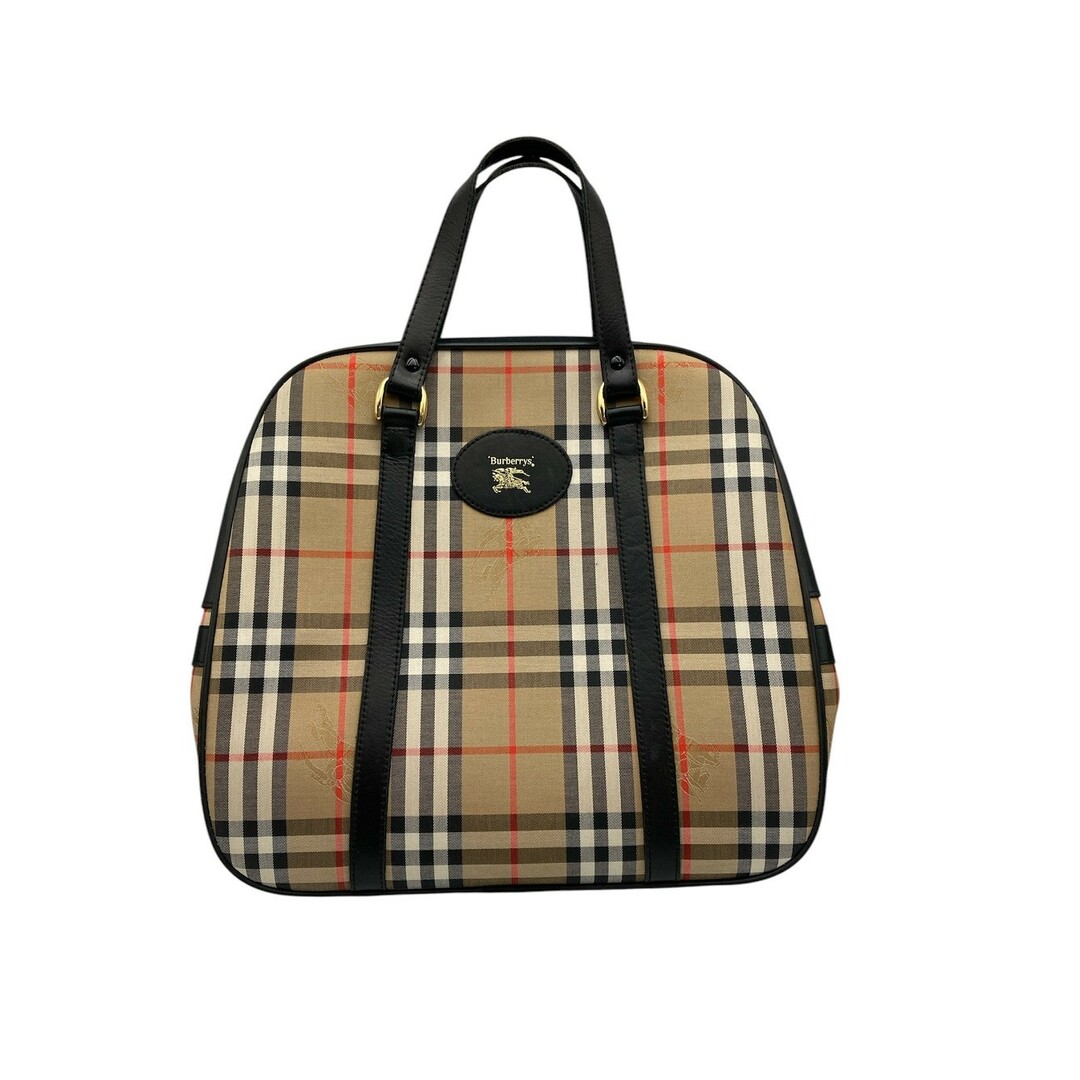 BURBERRY チェック柄 ボストンバッグ 中型 【公式通販】