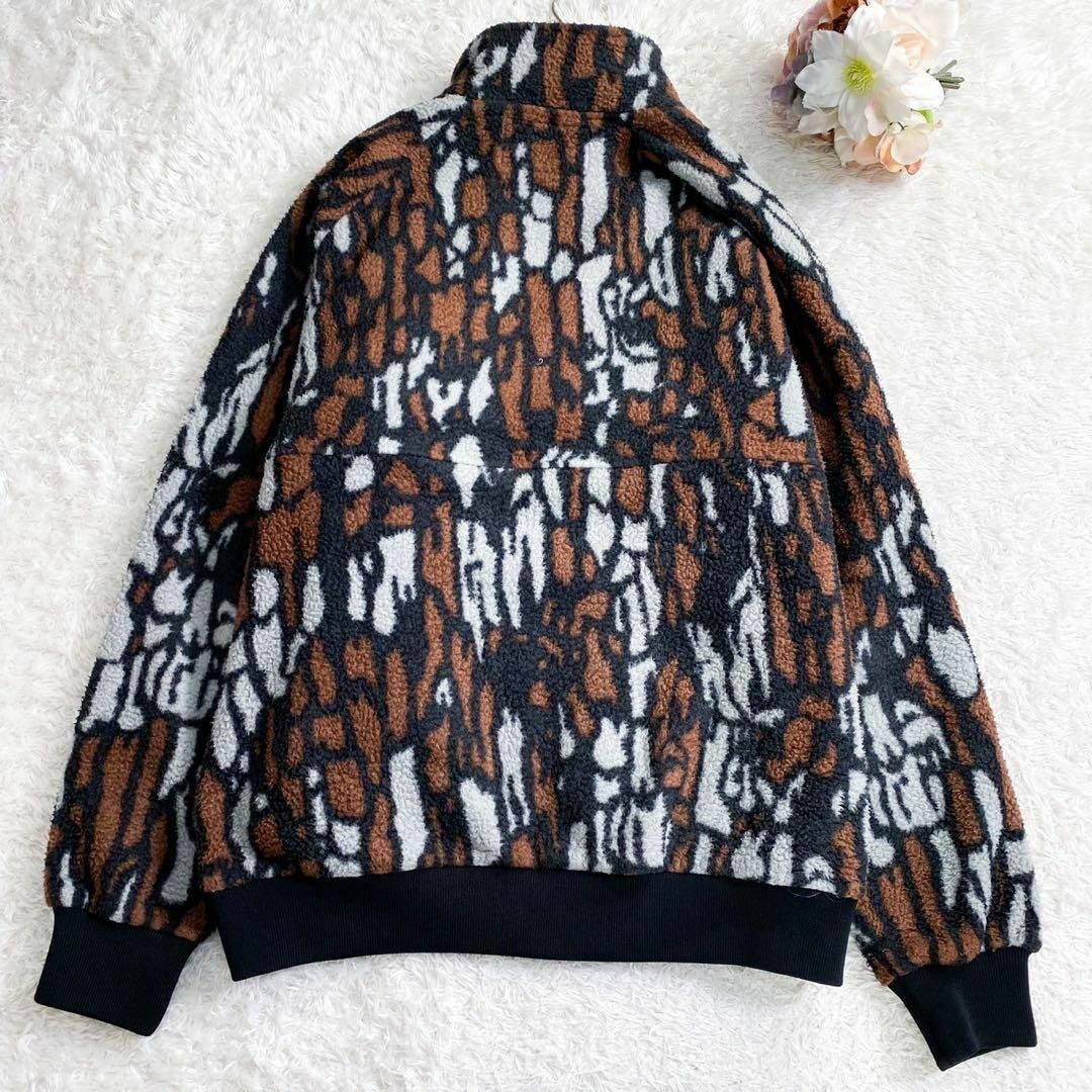 STUSSY - 極美品 M ステューシー 刺繍ロゴ ツリーバーク フリース