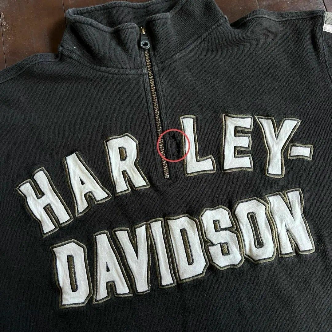 激レア‼︎】ハーレーダビッドソン◎XL ハーフジップ スウェット C655