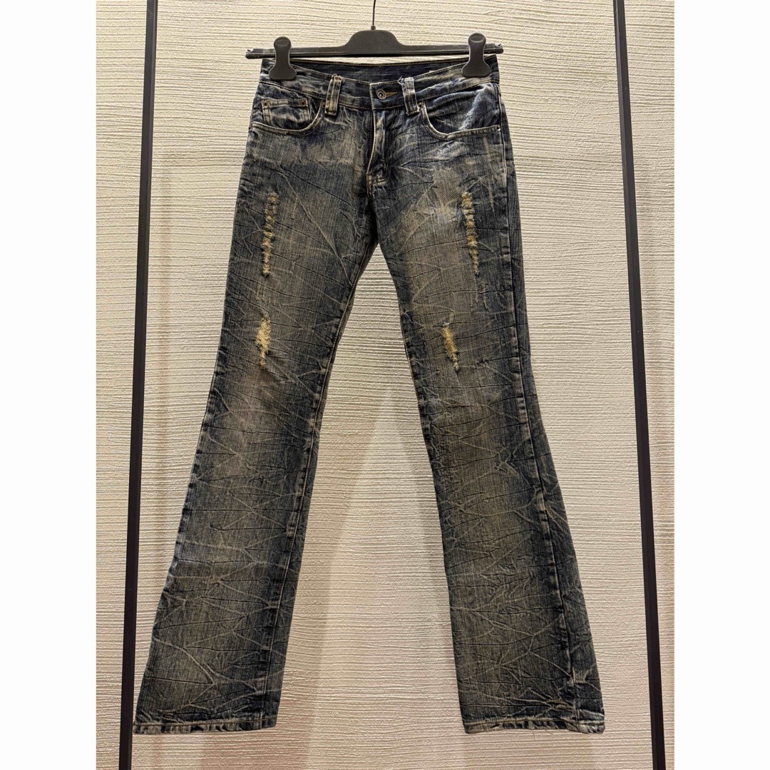 semantic design - 00s japanese label flare denim デニム y2kの通販