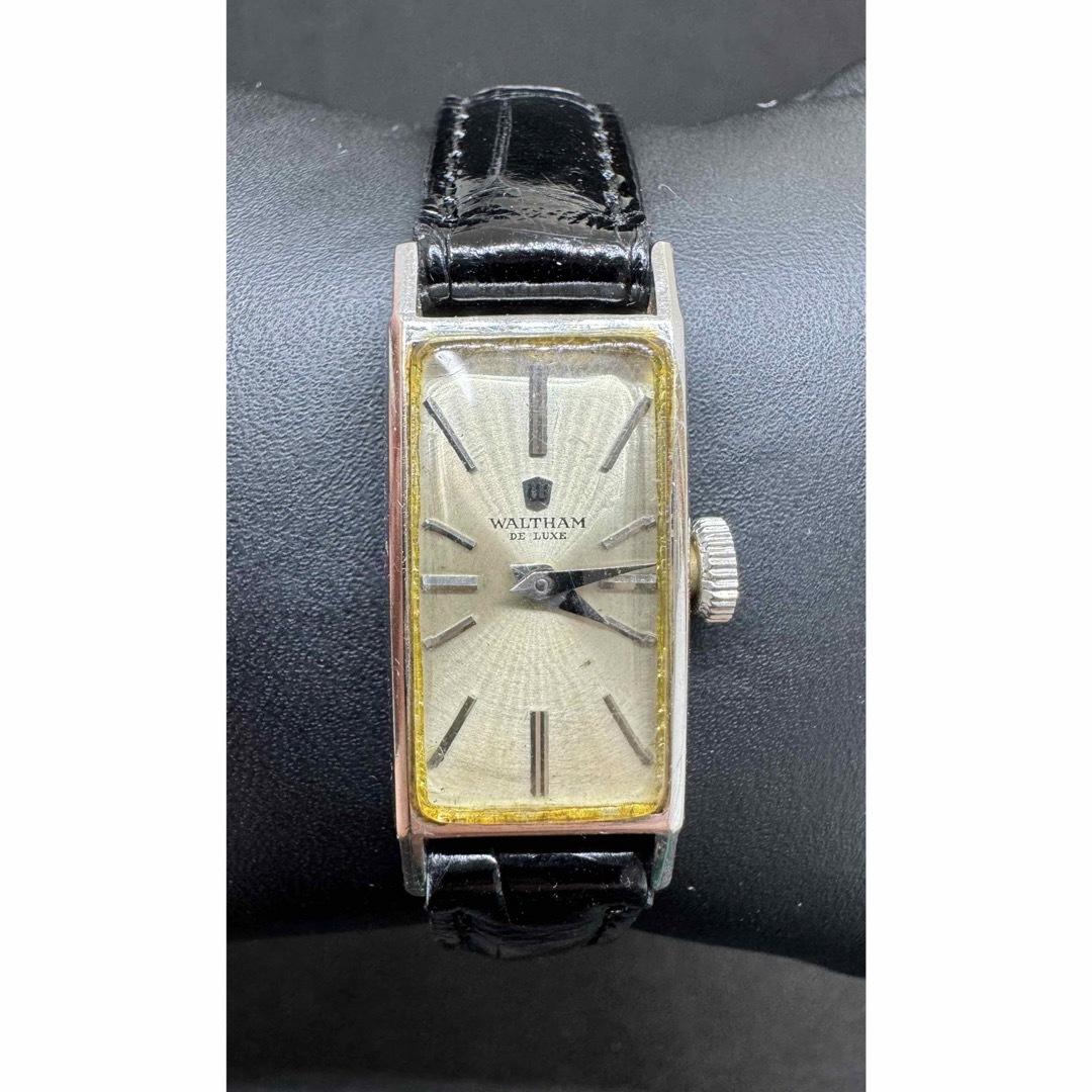 ウォルサム WALTHAM 手巻き プラチナ腕時計 レクタンギュラーケース