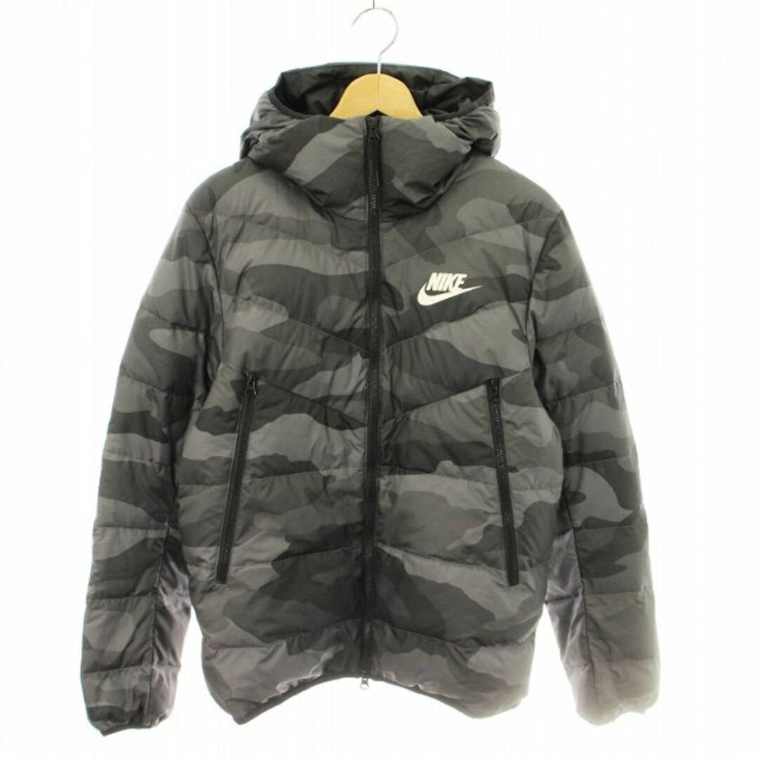 NIKE - ナイキ ダウンジャケット カモフラ 迷彩 カモフラ S 黒の通販