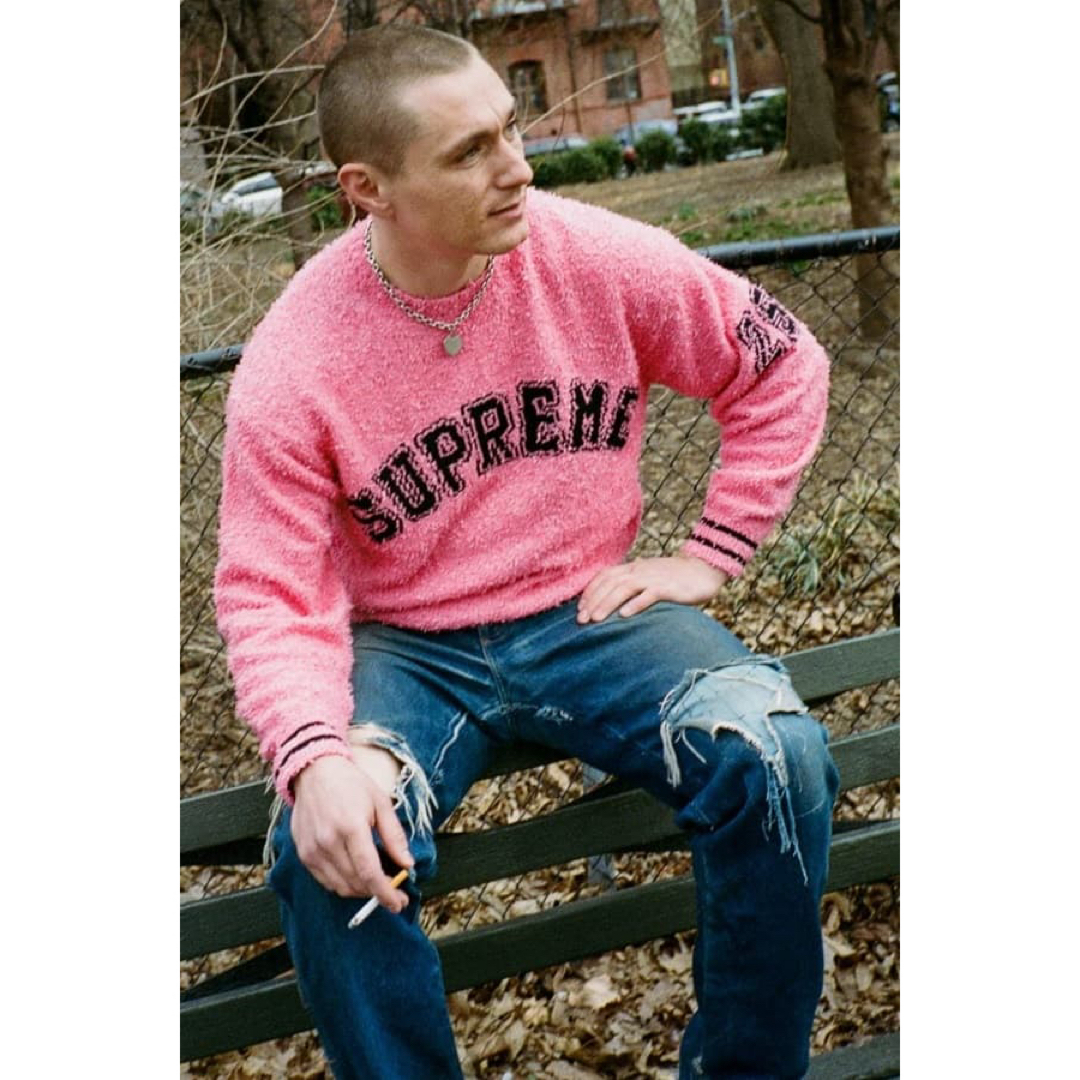 Supreme - Supreme Textured Arc Sweater Pink Sサイズの通販 by J.B.