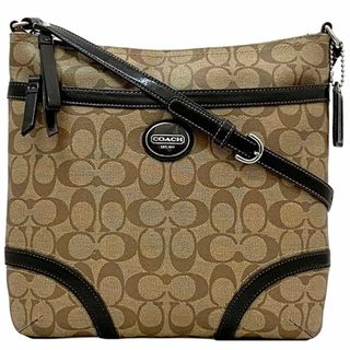 COACH - コーチ ショルダーバッグ ベージュ ブラウン シグネチャー