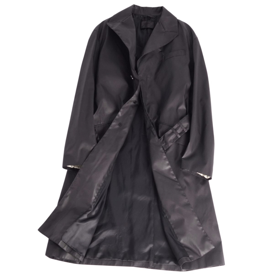 PRADA - 美品 プラダ PRADA コート ベルト付き ロングコート レイン