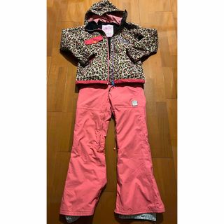 裏田⭐︎kissmark ヒョウ柄ジャケット S、ROXY ピンクパンツ M 裏田様