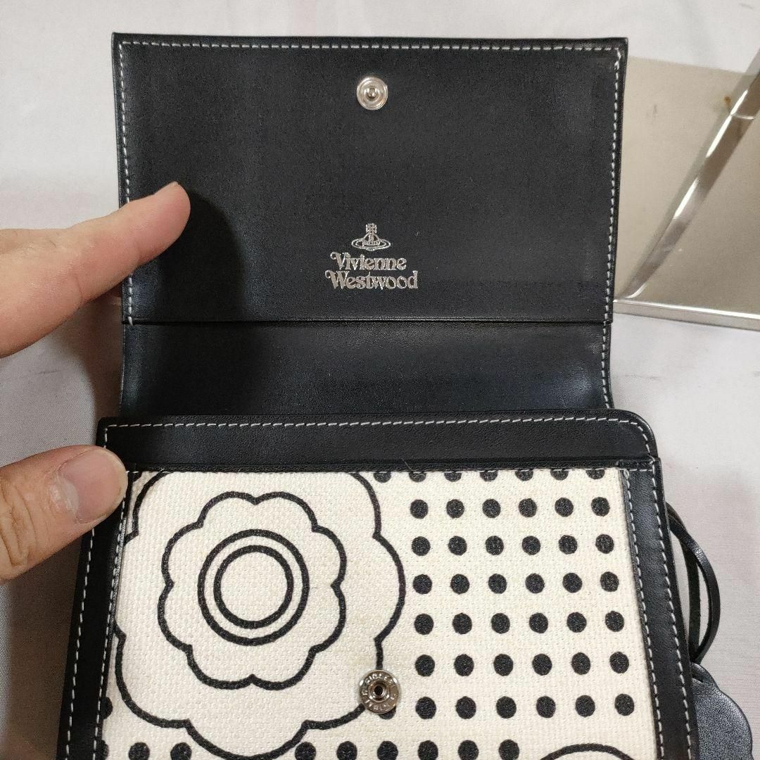 P2 美品ヴィヴィアンウエストウッド花柄ドットキーケース財布セット