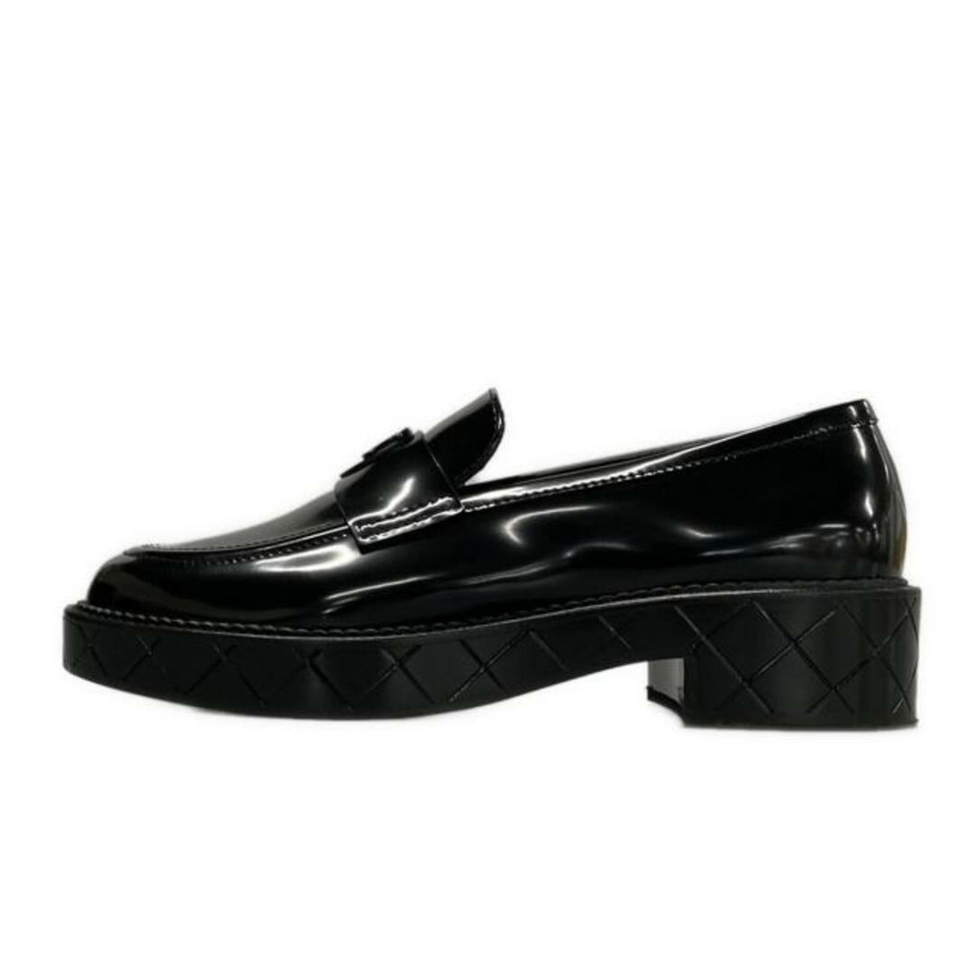 CHANEL ブラックローファー チェーン39