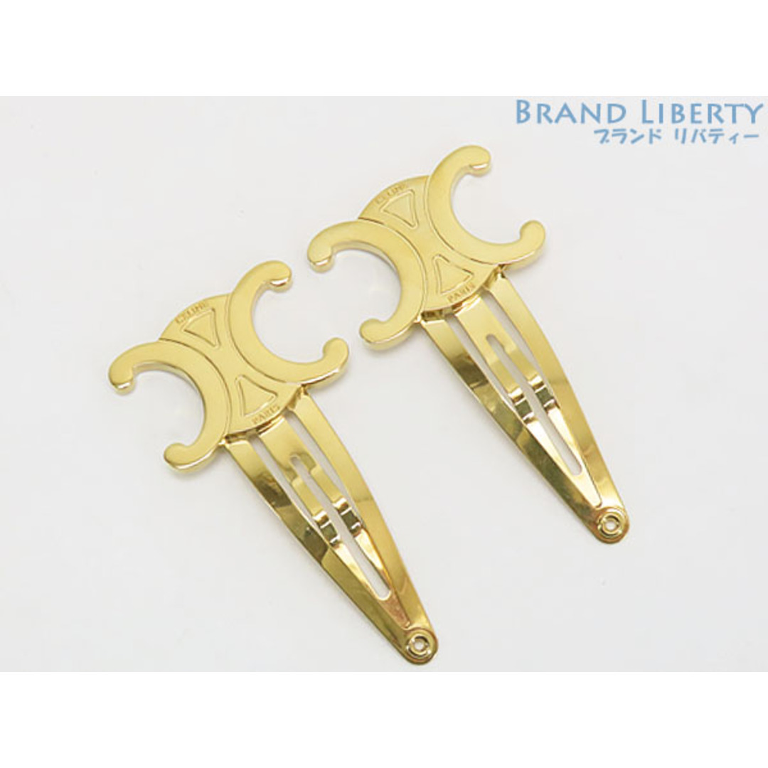 CELINE - 新品同様 セリーヌ トリオンフ スナップ ヘアクリップ 2つ