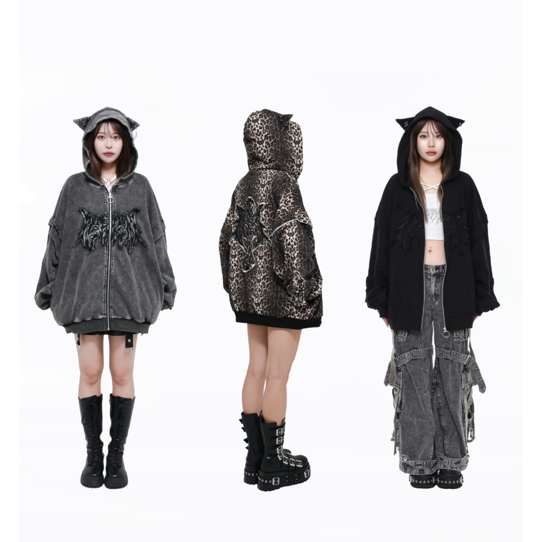 REFLEM - レフレム 猫耳ジップアップパーカーの通販 by りちひな☆'s