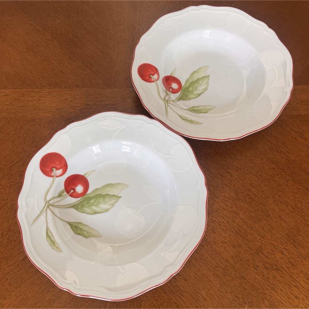 Richard Ginori - リチャードジノリ☆アンティコチェリー☆深皿 2枚の