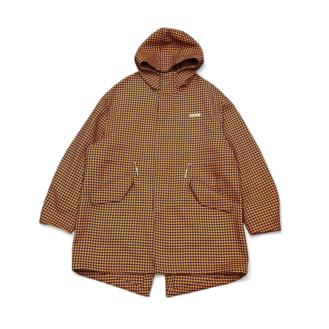 MARNI - MARNI 23AW HOODED COAT フーテッドコート チェックコートの