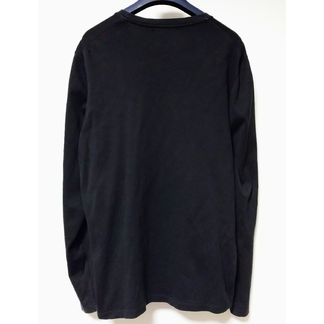 LOUIS VUITTON - ルイヴィトン 長袖カットソー LVロゴワッペン付き黒 M