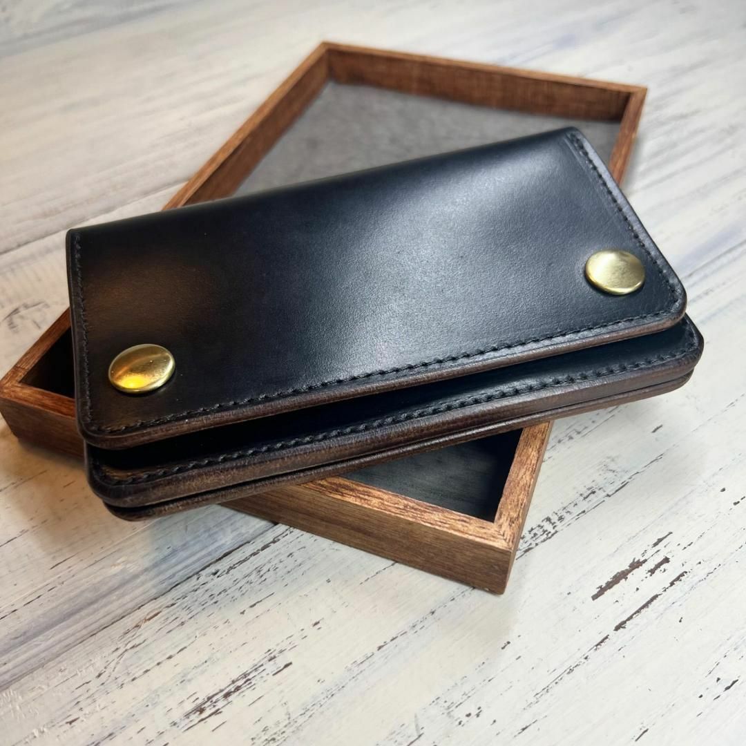 トラッカーウォレット ロング3層】クロムエクセル ゴールド universal