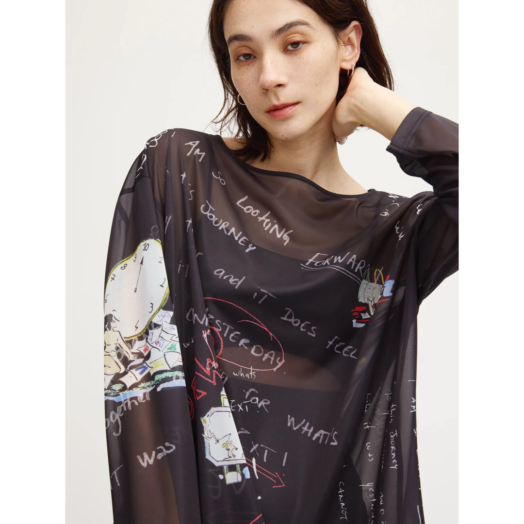 Gabrielle×Ameri 10TH HISTORY SHEER TOP