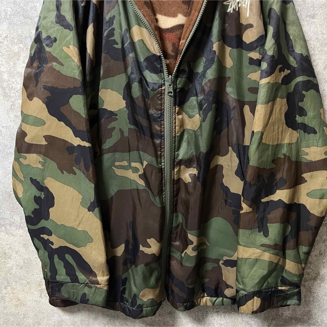 STUSSY - STUSSY ステューシー リバーシブル カモフラ パーカー