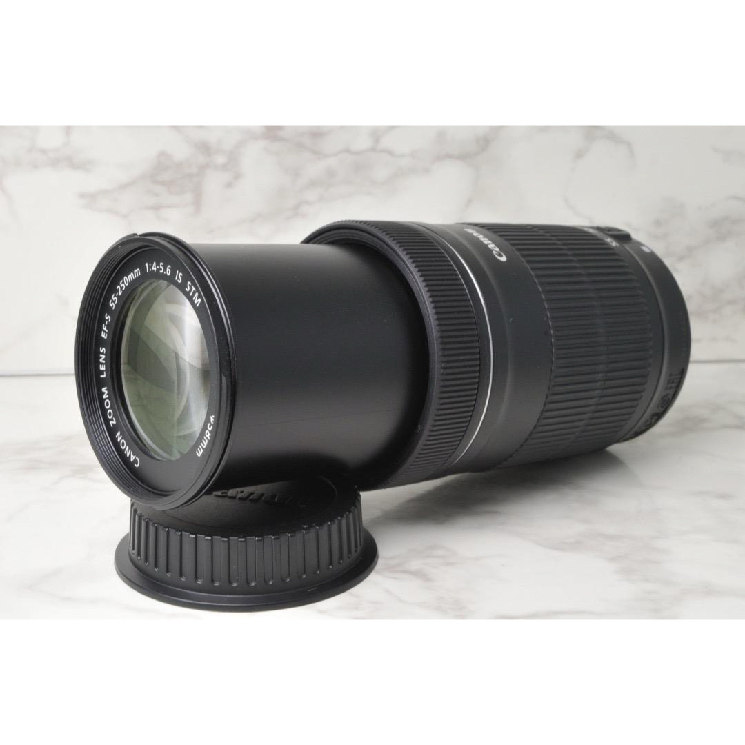 美品❣️Canon EF-S 55-250mm IS STM⭐️望遠レンズ