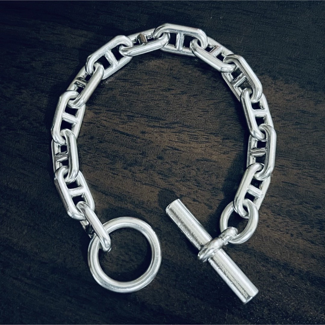 HERMES - ヴィンテージ エルメス シェーヌダンクル ブレスレット GM 13