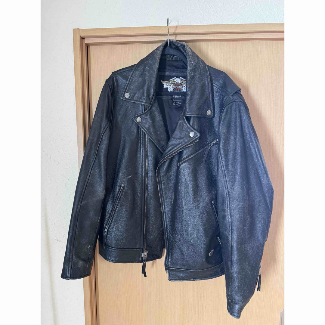 HARLEY Harley Davidson ブラック レザー ライダースジャケット M