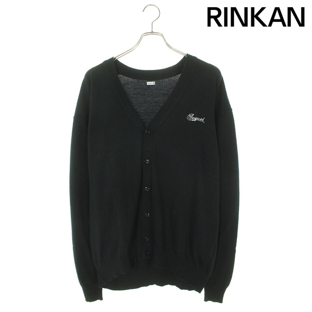SEQUEL - シークエル ロゴ刺繍ニットカーディガン メンズ Lの通販 by
