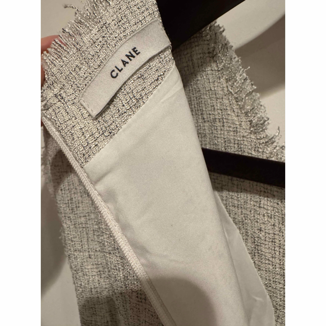 ◎美品◎クラネ ツイードフリンジオールインワン サイズ:0 正規品