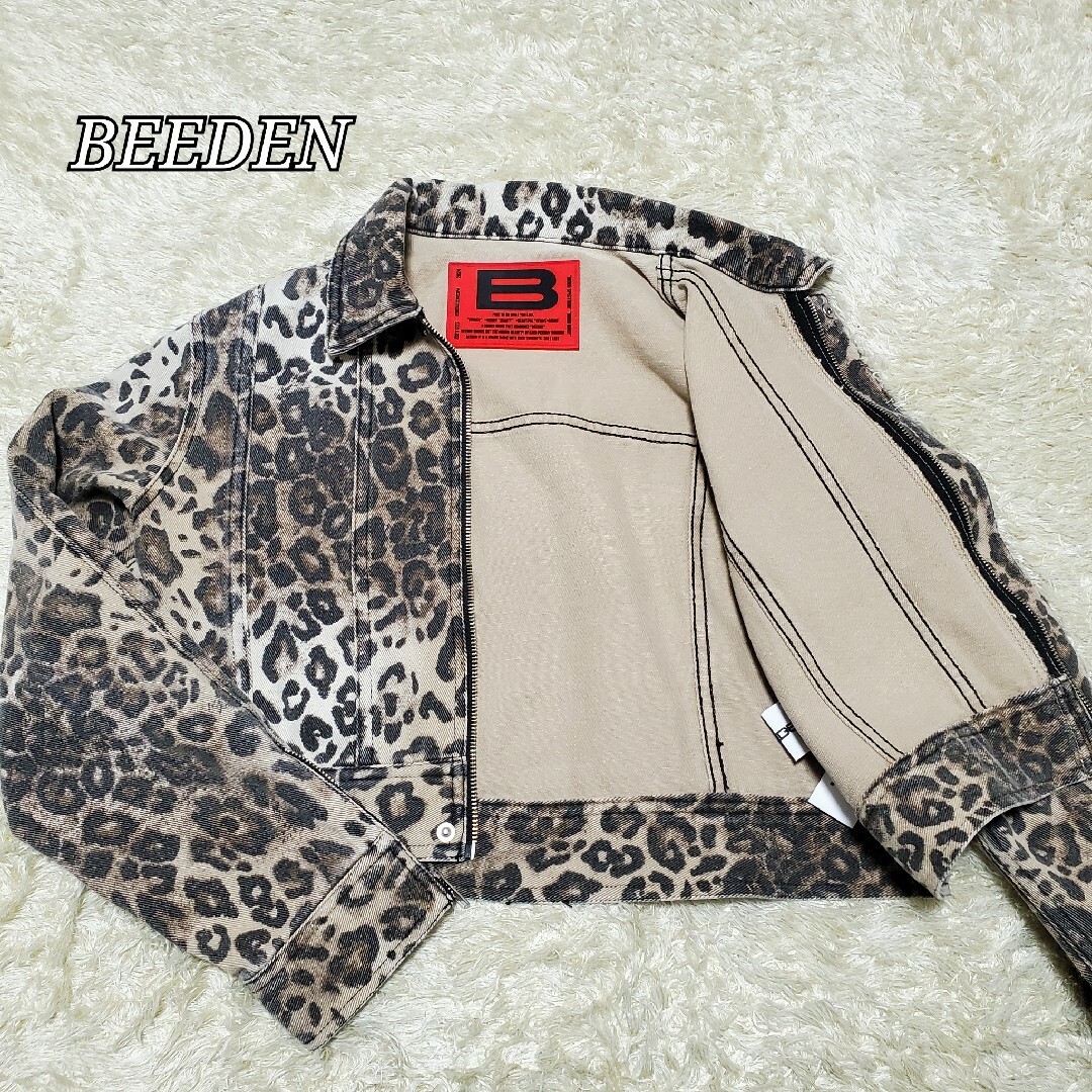 美品✨BEEDEN ヒョウ柄 クロップドデニムジャケット mn様 専用の通販