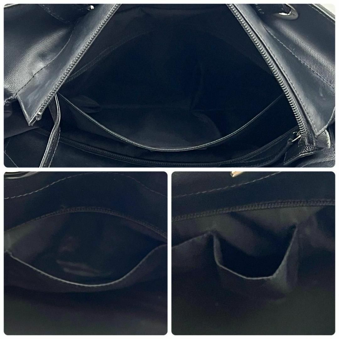 シャネル パリビアリッツ MM ブラック トート A4可 肩掛け ココチャーム