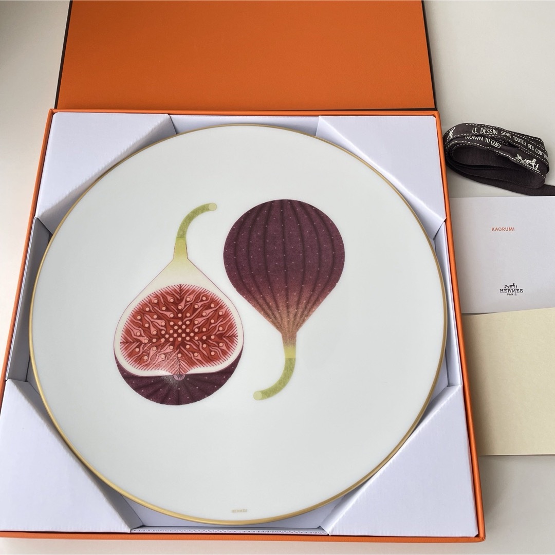HERMES - 新品未使用 エルメス デザートプレート カオルミ イチジクの