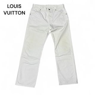 現行希少ルイヴィトンモノグラムジーンズ白総柄デニム9L 56