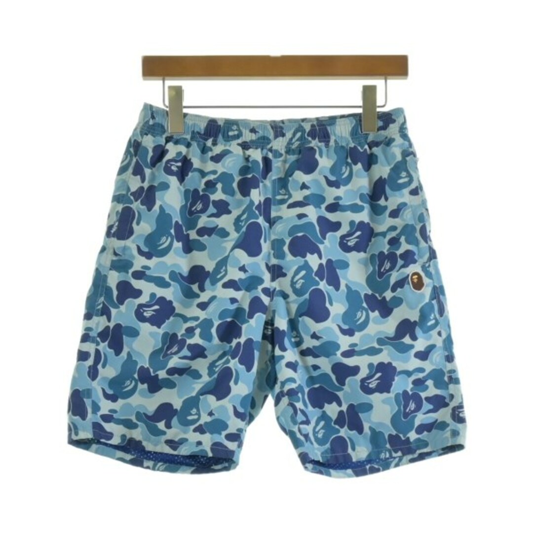A BATHING APE - A BATHING APE ショートパンツ M 水色x青等(総柄