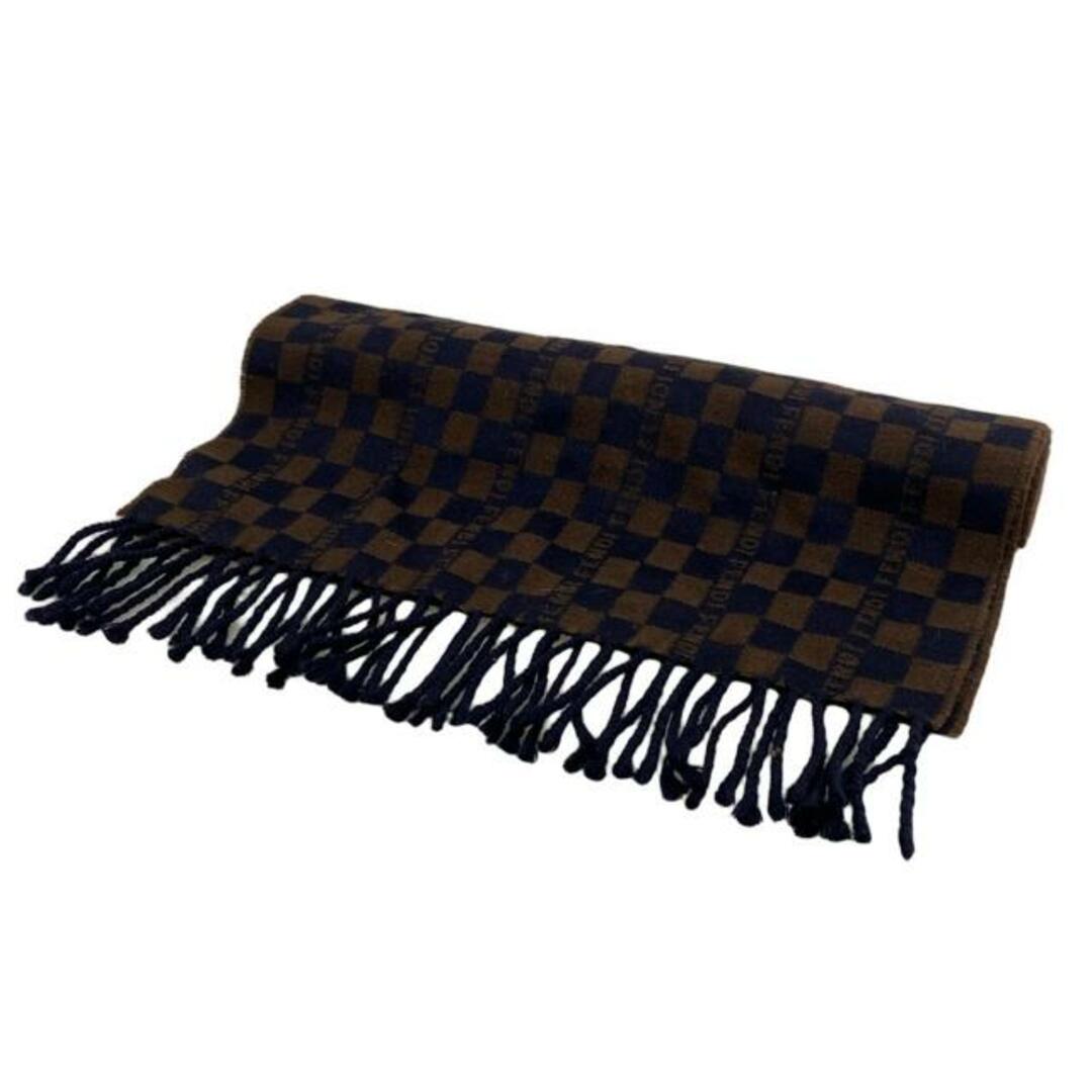 FENDI - FENDI(フェンディ) マフラー - ダークネイビー×ダークブラウン