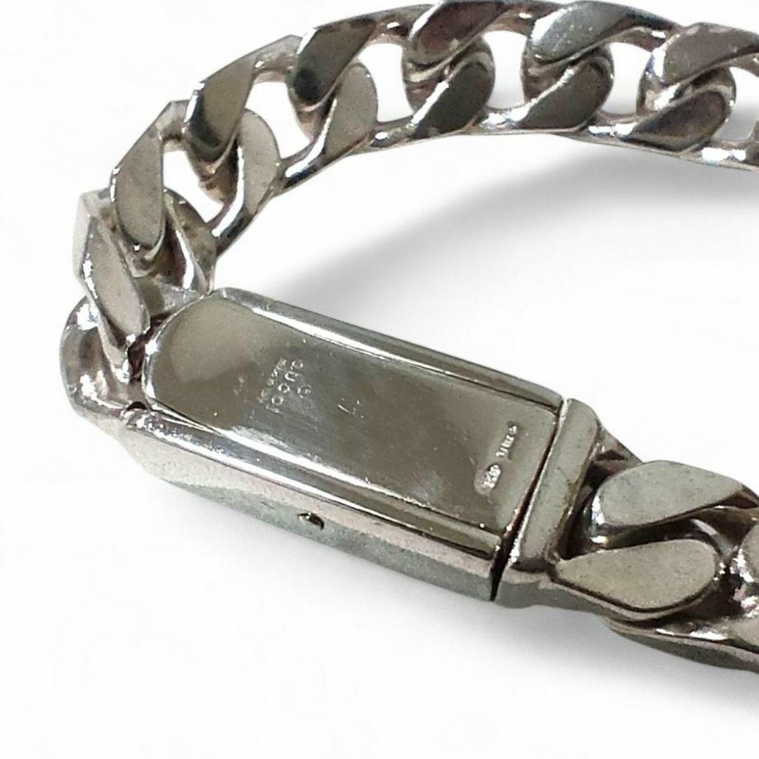 美品 グッチ 喜平 チェーン ブレスレット SV925 シルバー 研磨仕上げ済