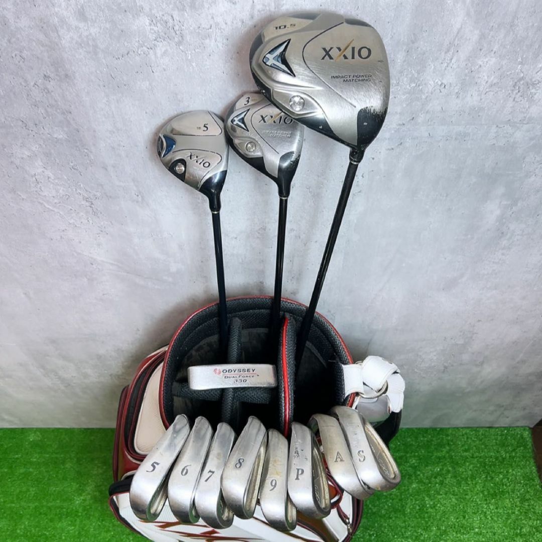 メンズ右利き初心者用ゼクシオ6代目ゴルフクラブセットK-2385