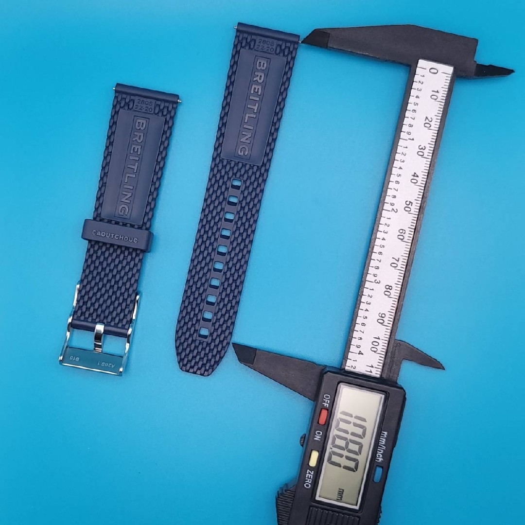 BREITLING用品⑨【中古】純正 ラバーベルト 取付幅22㎜ 尾錠幅20㎜