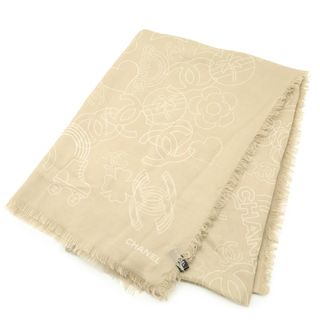 CHANEL - CHANEL シャネル ココマーク カメリア ロゴ ストール