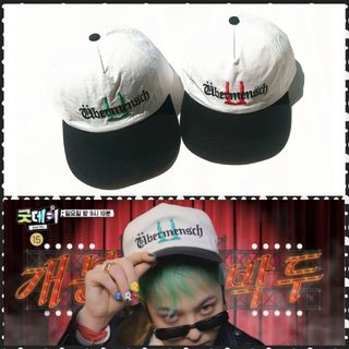 PEACEMINUSONE - 💚G-DRAGON Übermensch キャップ /緑 赤♥ジヨン 帽子