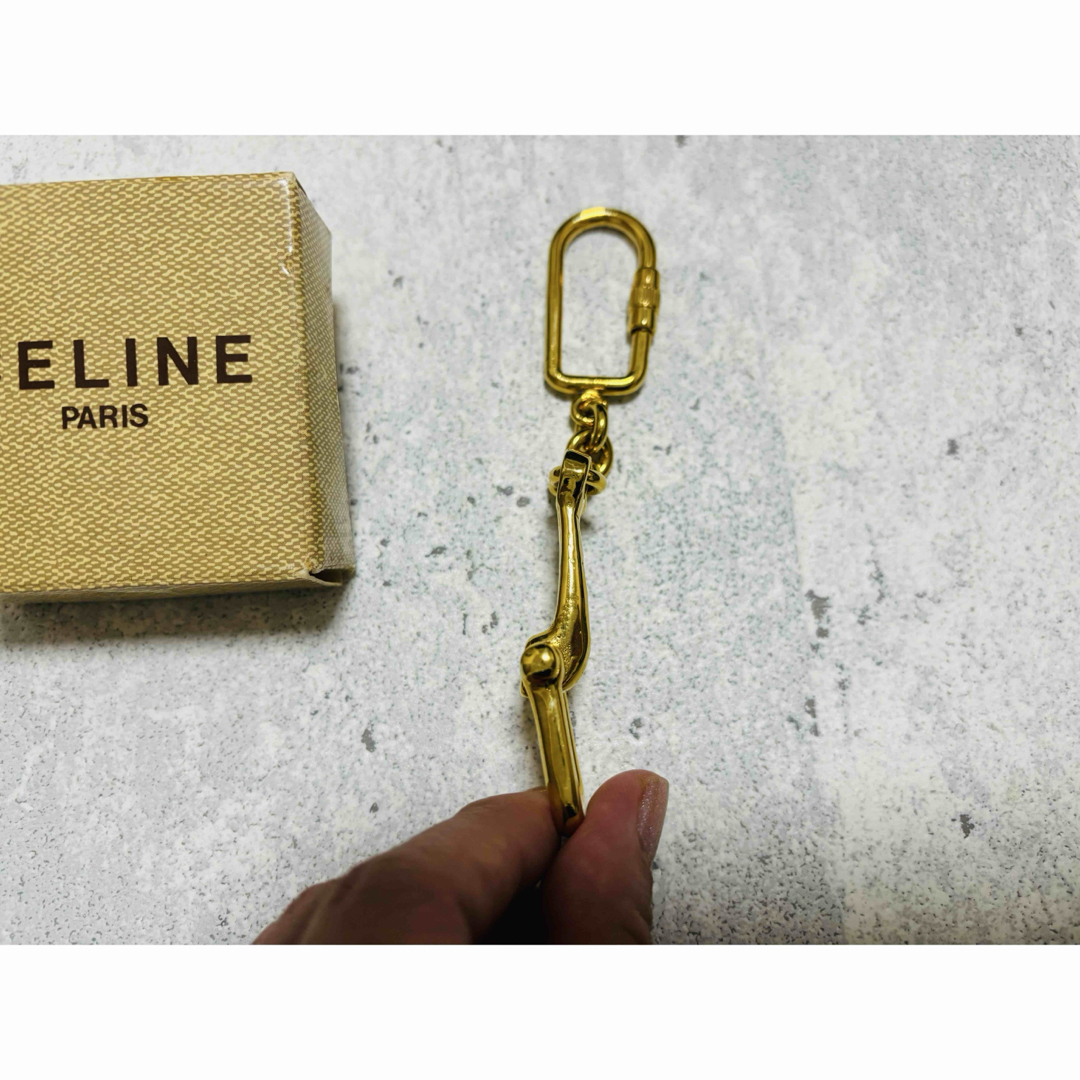 CELINE - CELINE トリオンフチャーム キーリング 箱付きの通販 by